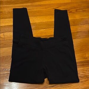 Flirtitude Black Leggings Sleek Stretchy Full-Length